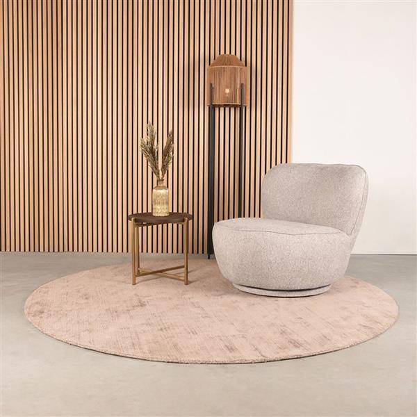 Grote foto fauteuil bunny 90x90x75 cm soft taupe amazy draaibaar huis en inrichting eettafels