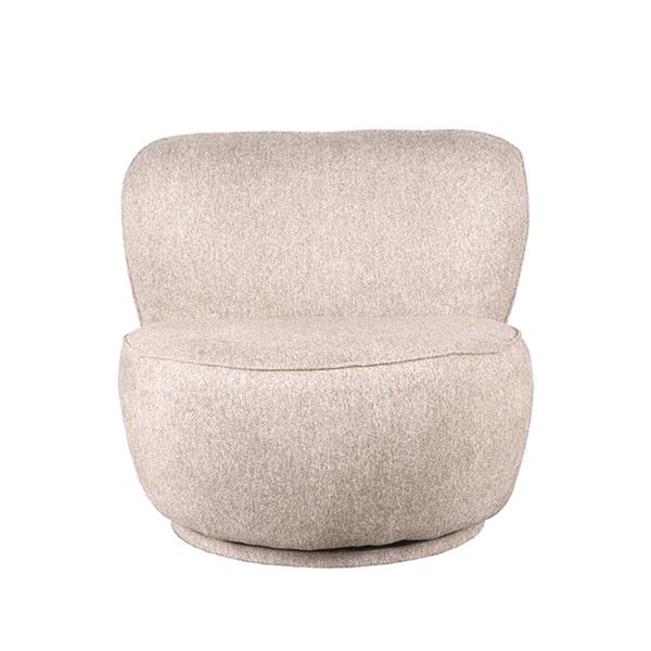 Grote foto fauteuil bunny 90x90x75 cm soft taupe amazy draaibaar huis en inrichting eettafels