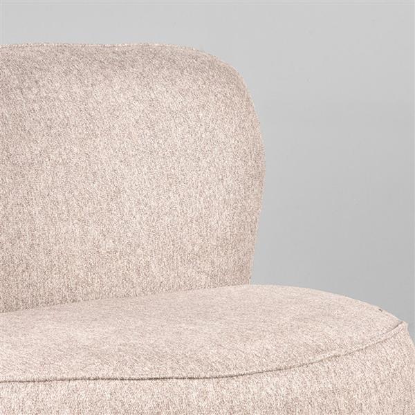 Grote foto fauteuil bunny 90x90x75 cm soft taupe amazy draaibaar huis en inrichting eettafels
