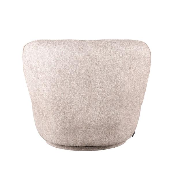 Grote foto fauteuil bunny 90x90x75 cm soft taupe amazy draaibaar huis en inrichting eettafels