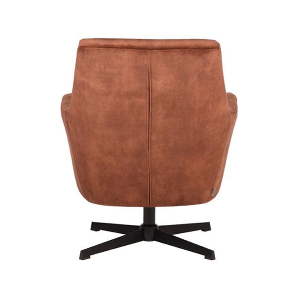 Grote foto fauteuil toby rust velours 75x80x85 cm 360 graden draaibaar huis en inrichting eettafels
