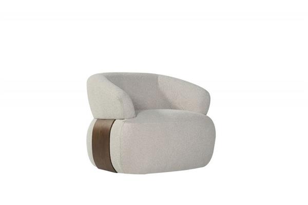 Grote foto draaifauteuil valenza 83x79x73 cm naturel touch walnoot eiken huis en inrichting eettafels