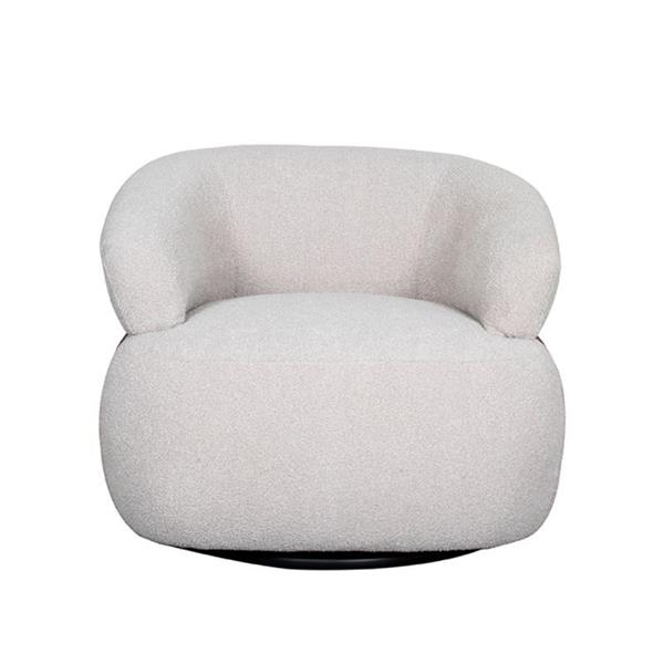 Grote foto draaifauteuil valenza 83x79x73 cm naturel touch walnoot eiken huis en inrichting eettafels