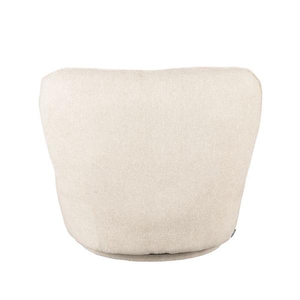Grote foto fauteuil bunny 90x90x75 cm soft beige amazy draaibaar huis en inrichting eettafels