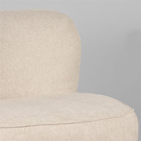 Grote foto fauteuil bunny 90x90x75 cm soft beige amazy draaibaar huis en inrichting eettafels