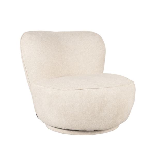 Grote foto fauteuil bunny 90x90x75 cm soft beige amazy draaibaar huis en inrichting eettafels