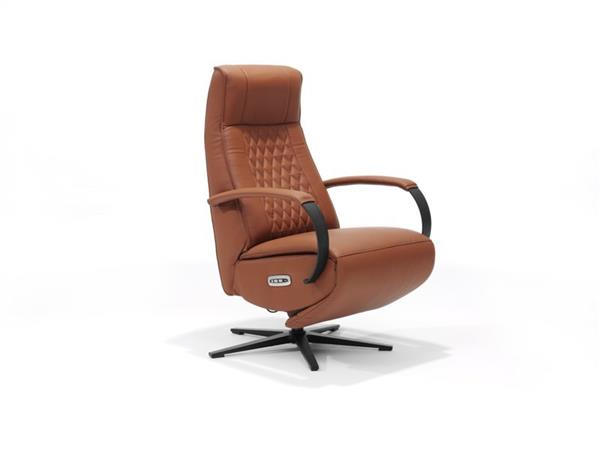 Grote foto relax fauteuil malaga rundleder 2 motors bediening 2 versies en 4 kleuren huis en inrichting eettafels