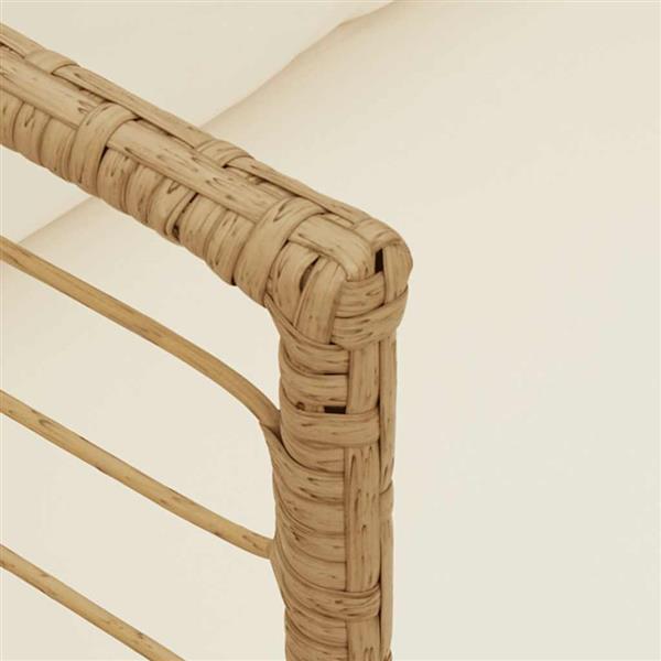 Grote foto vidaxl tuinstoelen 2 st met kussens poly rattan naturel tuin en terras tuinmeubelen