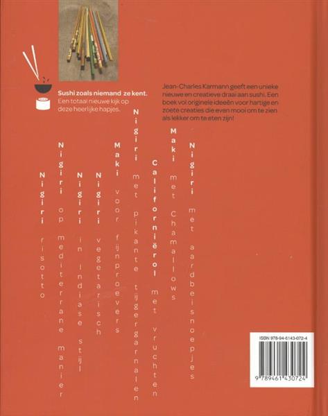 Grote foto sushi fusion creatief culinair boeken kookboeken