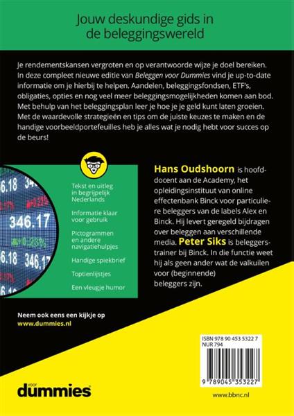 Grote foto beleggen voor dummies voor dummies boeken overige boeken