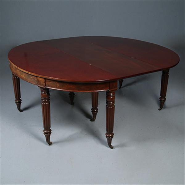 Grote foto transformeerbaar van wandtafel tot coulissetafel van 2 60 m victoriaans ca 1865 no.281410 antiek en kunst stoelen en banken