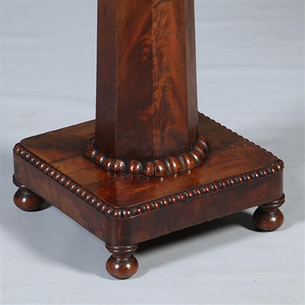 Grote foto hollandse speeltafel of wandtafel op kolompoot ca 1830 in mahonie no.282505 antiek en kunst stoelen en banken