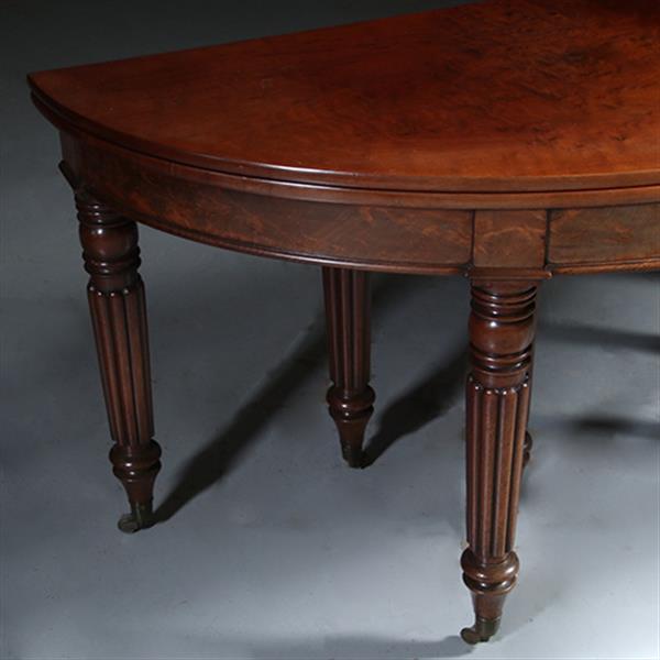 Grote foto transformeerbaar van wandtafel tot coulissetafel van 2 60 m victoriaans ca 1865 no.281410 antiek en kunst stoelen en banken