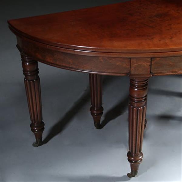 Grote foto transformeerbaar van wandtafel tot coulissetafel van 2 60 m victoriaans ca 1865 no.281410 antiek en kunst stoelen en banken