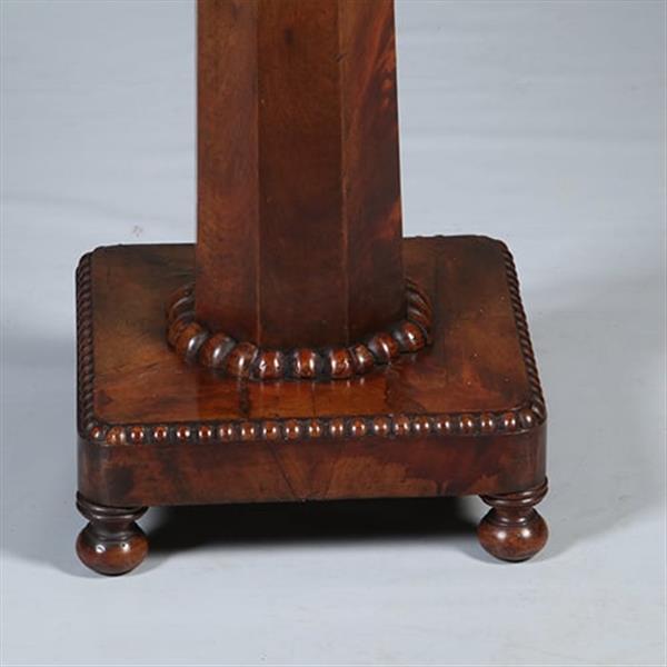 Grote foto hollandse speeltafel of wandtafel op kolompoot ca 1830 in mahonie no.282505 antiek en kunst stoelen en banken