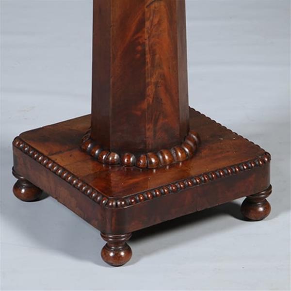 Grote foto hollandse speeltafel of wandtafel op kolompoot ca 1830 in mahonie no.282505 antiek en kunst stoelen en banken