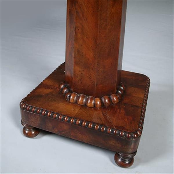 Grote foto hollandse speeltafel of wandtafel op kolompoot ca 1830 in mahonie no.282505 antiek en kunst stoelen en banken