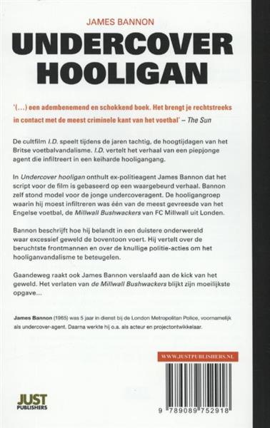 Grote foto undercover hooligan true crime boeken hobby en vrije tijd