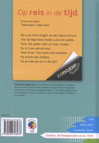 Grote foto op reis in de tijd zoeklicht dyslexie boeken literatuur