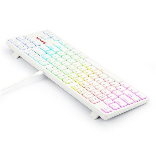 Grote foto draadloze gaming toetsenbord wit toetsenbord spelcomputers games overige games