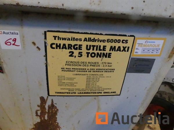 Grote foto dumper thwaites alldrive 6000 cs doe het zelf en verbouw onderdelen en accessoires