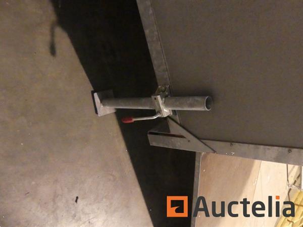 Grote foto aanhanger gesloten enkelassige warocquier 750 agrarisch aanhangwagens