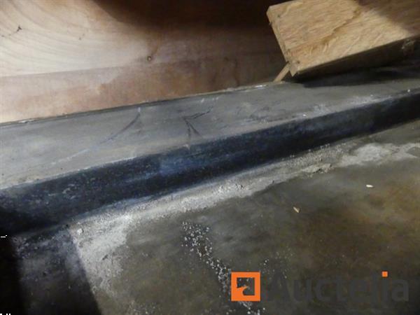 Grote foto stevige douchebak in blauwe steen doe het zelf en verbouw onderdelen en accessoires