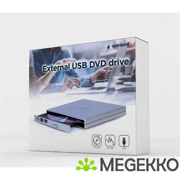 Grote foto gembird optische drive voor dvd zilver computers en software overige computers en software
