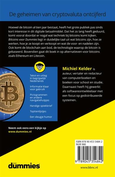Grote foto bitcoins voor dummies boeken informatica computer