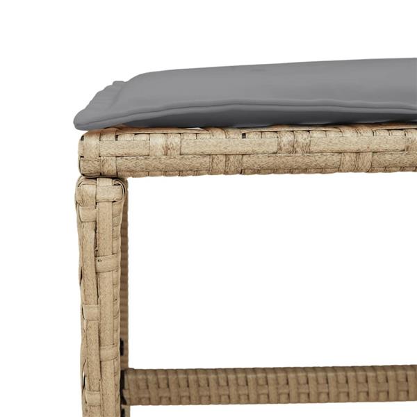 Grote foto vidaxl 9 delige tuinset met kussens poly rattan gemengd beige tuin en terras tuinmeubelen