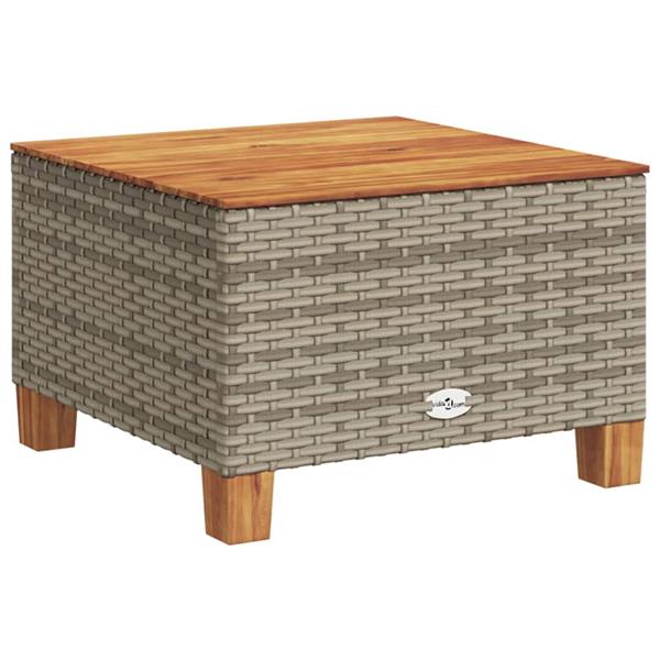 Grote foto vidaxl 5 delige loungeset met kussens poly rattan grijs tuin en terras tuinmeubelen