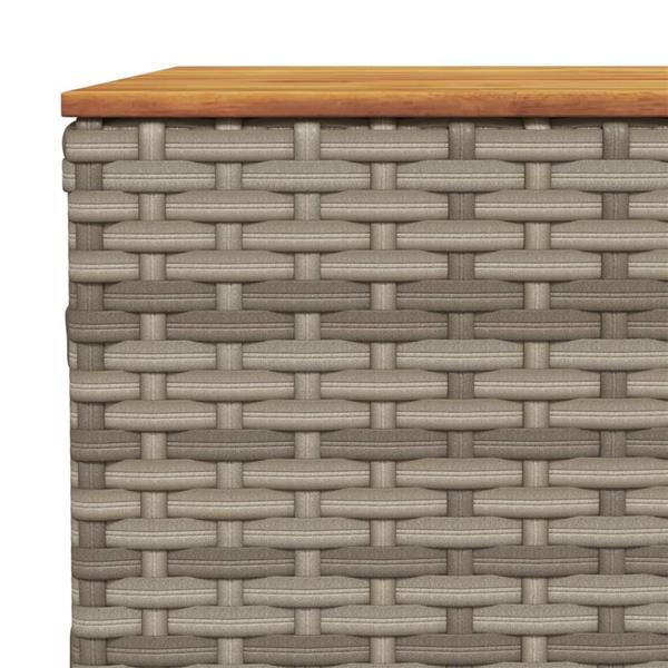 Grote foto vidaxl 5 delige loungeset met kussens poly rattan grijs tuin en terras tuinmeubelen