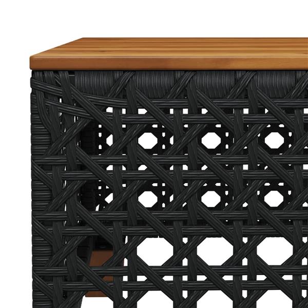 Grote foto vidaxl 6 delige loungeset met kussens poly rattan zwart tuin en terras tuinmeubelen