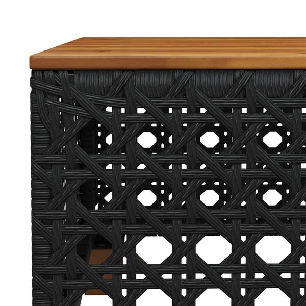 Grote foto vidaxl 6 delige loungeset met kussens poly rattan zwart tuin en terras tuinmeubelen