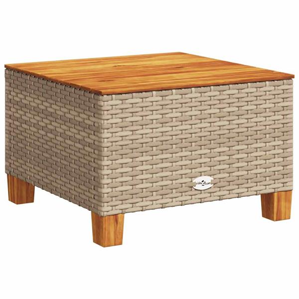 Grote foto vidaxl 6 delige loungeset met kussens poly rattan beige tuin en terras tuinmeubelen