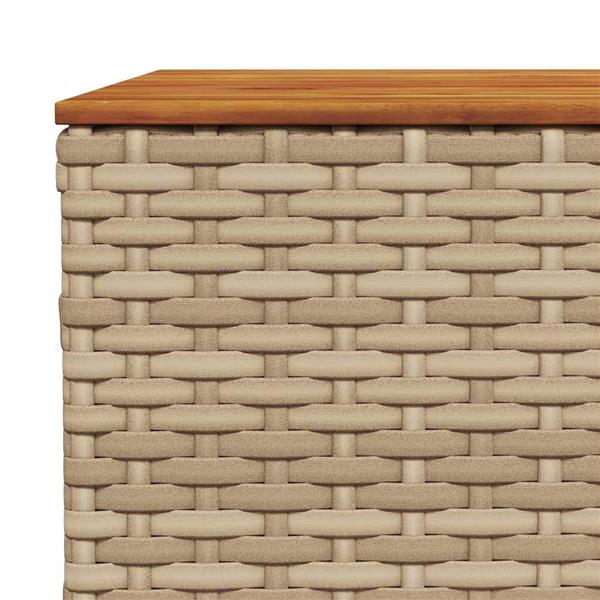 Grote foto vidaxl 6 delige loungeset met kussens poly rattan beige tuin en terras tuinmeubelen