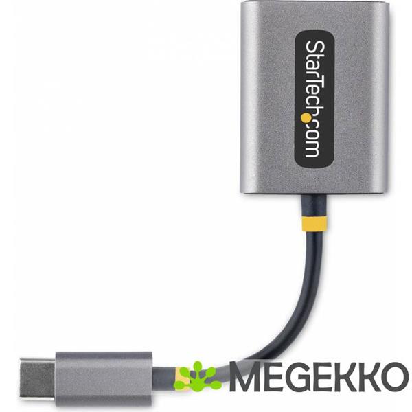 Grote foto startech.com usb c headphone splitter usb type c dual headset adapter met mic input usb c naar 3.5 computers en software overige computers en software