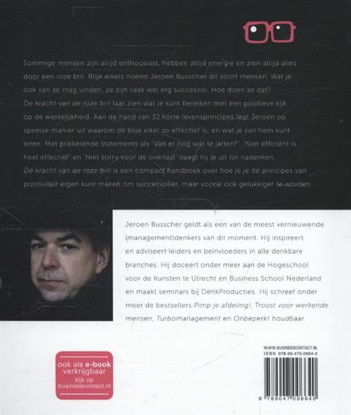 Grote foto de kracht van de roze bril boeken psychologie