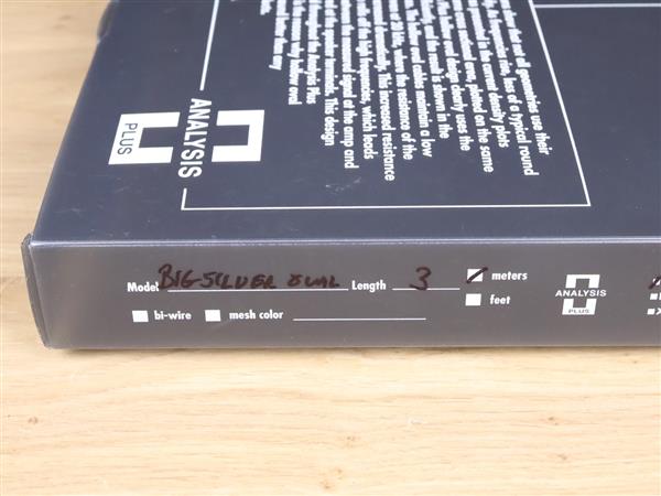 Grote foto analysis plus big silver oval highend audio speaker cables 3 0 metre audio tv en foto onderdelen en accessoires