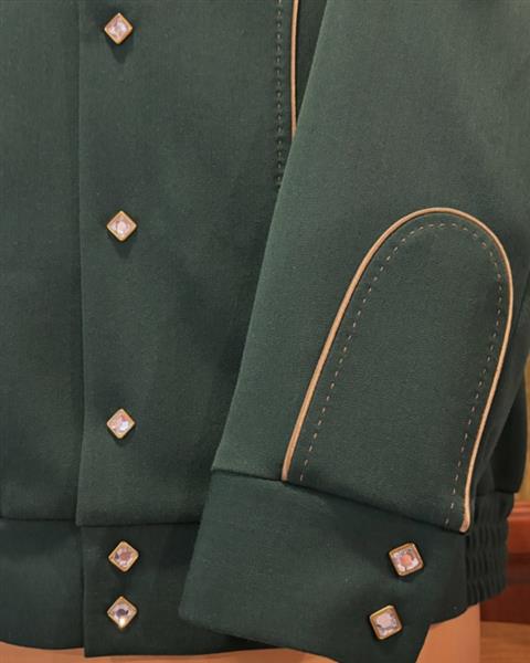 Grote foto motor kulture clothing the rockmount bolero in bottle green. kleding dames jassen zomer
