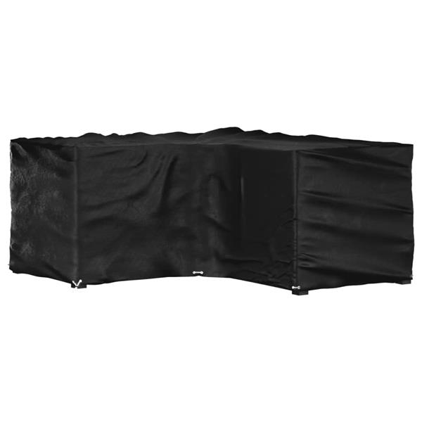 Grote foto vidaxl tuinmeubelhoezen met 16 oogjes l vormig 215x215x90 cm tuin en terras tuinmeubelen