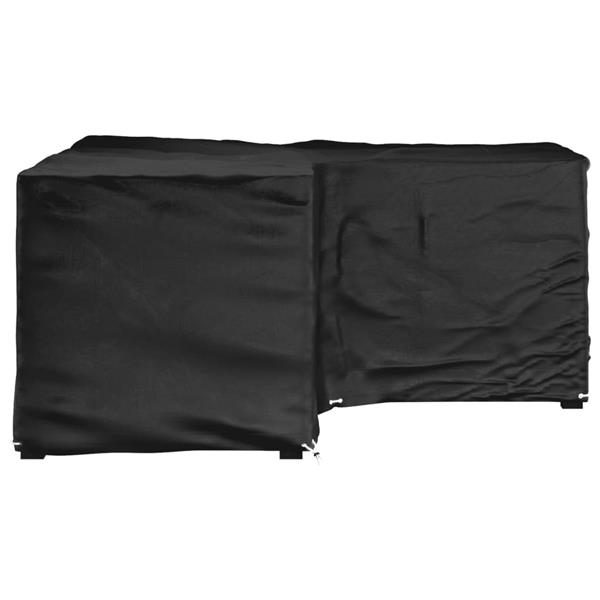 Grote foto vidaxl tuinmeubelhoezen met 16 oogjes l vormig 215x215x90 cm tuin en terras tuinmeubelen