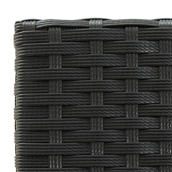 Grote foto vidaxl barkrukken 4 st poly rattan zwart tuin en terras tuinmeubelen