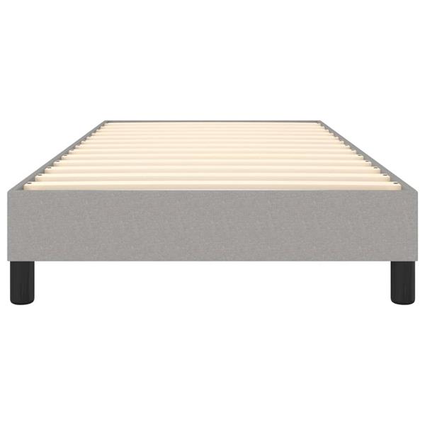 Grote foto vidaxl bedframe zonder matras 90x200 cm stof lichtgrijs antiek en kunst stoelen en banken