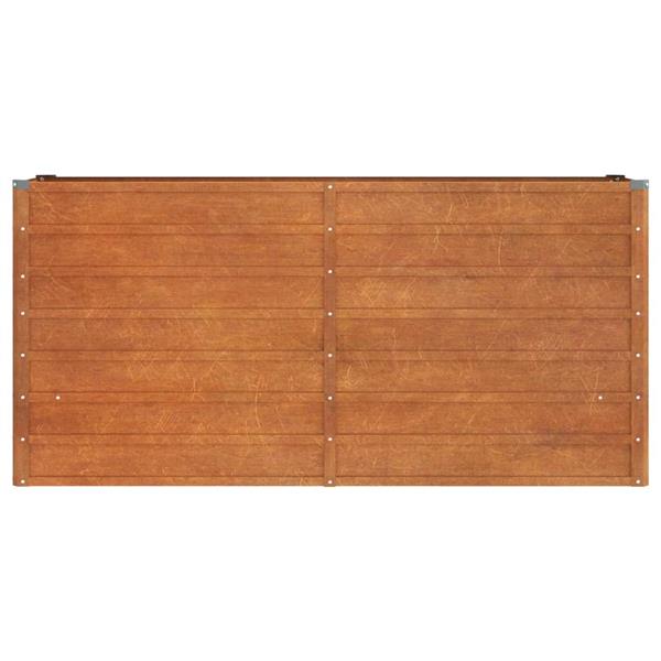 Grote foto vidaxl plantenbak verhoogd 160x40x77 cm cortenstaal roestig tuin en terras overige tuin en terras
