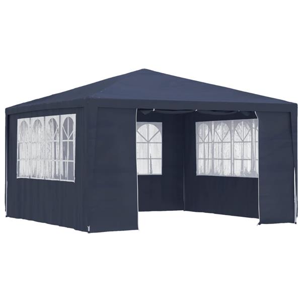 Grote foto vidaxl partytent met zijwanden professioneel 90 g m 4x4 m blauw tuin en terras overige tuin en terras