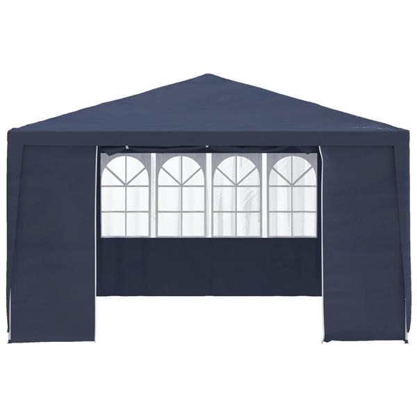 Grote foto vidaxl partytent met zijwanden professioneel 90 g m 4x4 m blauw tuin en terras overige tuin en terras