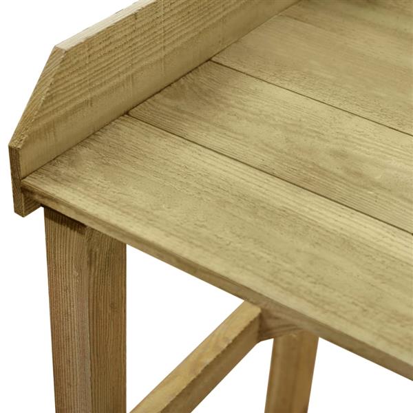 Grote foto vidaxl oppottafel 75x40x90 cm ge mpregneerd grenenhout tuin en terras overige tuin en terras
