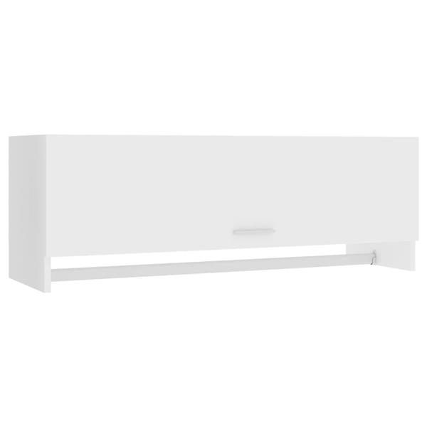 Grote foto vidaxl kledingkast 100x32 5x35 cm bewerkt hout wit huis en inrichting overige