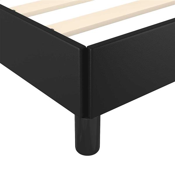 Grote foto vidaxl bedframe met hoofdeinde zonder matras 90x200 cm zwart antiek en kunst stoelen en banken